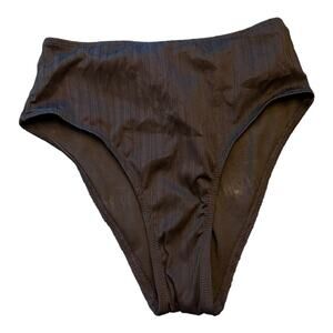 Xhilaration Black Bikini Bottoms with Lace Up Back Detail – Size Small